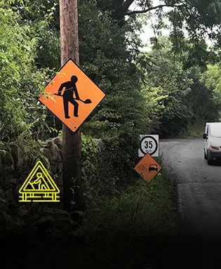 Road Works signage