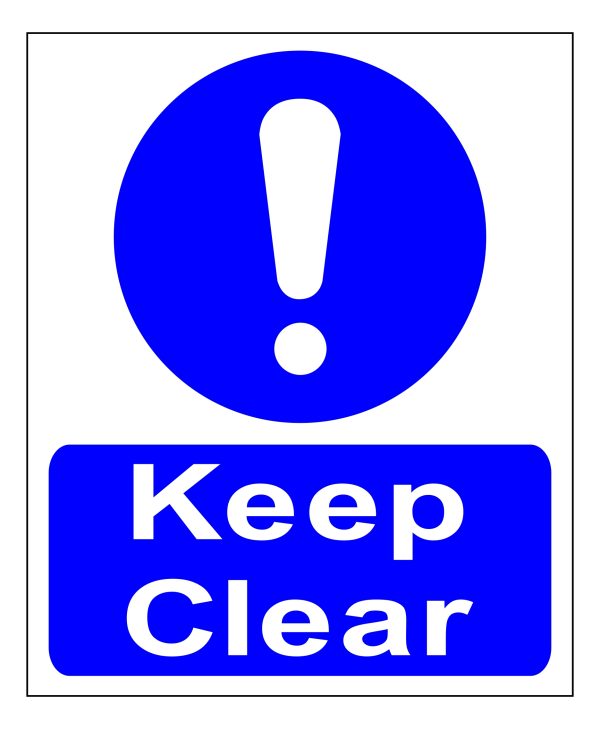Keep Clear sign