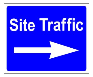 Site Traffic Right sign