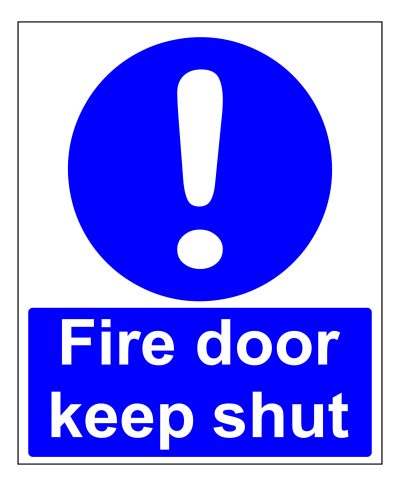 Fire Door Keep Shut sign