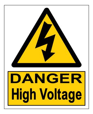 Danger High Voltage sign