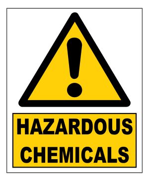 Hazardous Chemicals sign