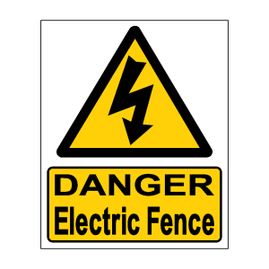 Caution Electric Fence