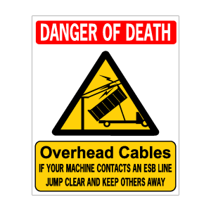 Danger Of Death Overhead Cables