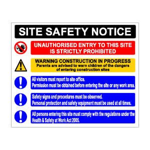 Site Safety Notice (Medium)
