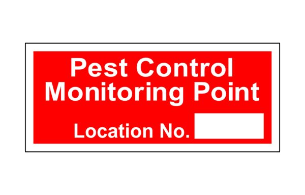 Pest Control Monitoring Point sign