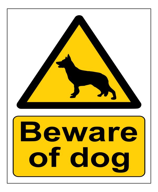 Beware Of The Dog sign