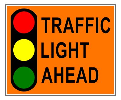 Traffic Light Ahead sign