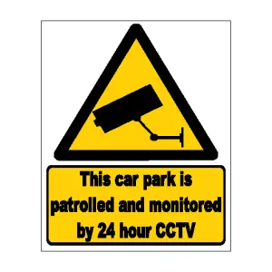 This car park is patrolled and monitored by 24 hour CCTV