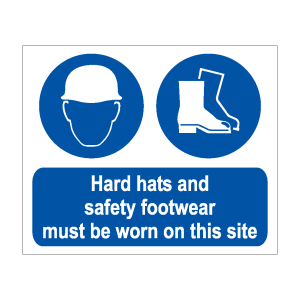Hard Hats And Footware Must Be Worn On This Site