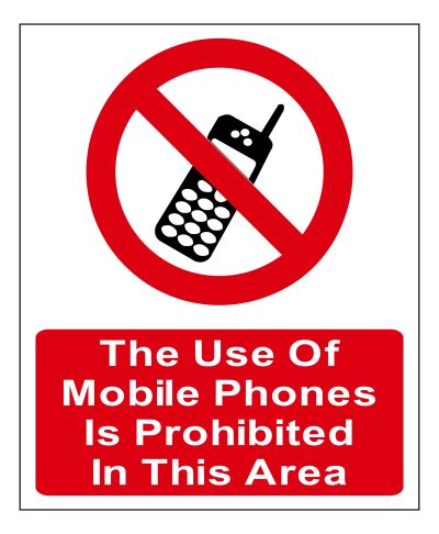 The Use of Mobile is Prohibited in this Area