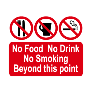 No Food No Drink No Smoking