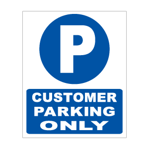 customer parking only