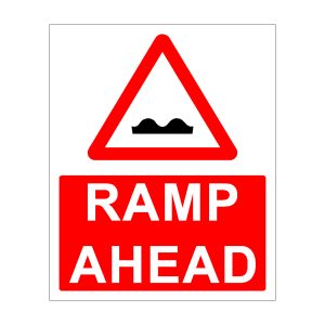 ramp ahead