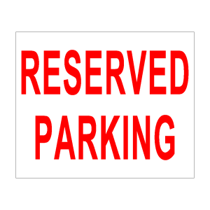 reserved parking