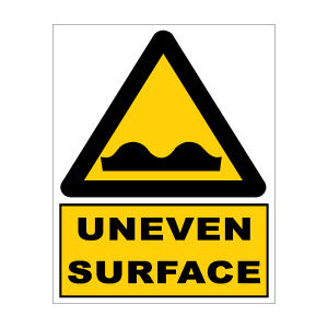 Uneven Surface Sign