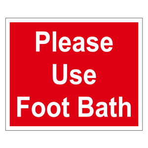 Please use the foot bath