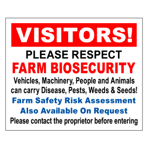 Farm Bio Security Notice