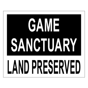 Game Sanctuary Land Preserved