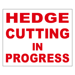 Hedge Cutting In Progress